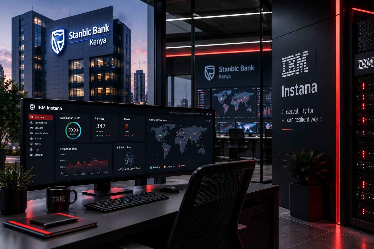 Application performance monitoring observability dashboard